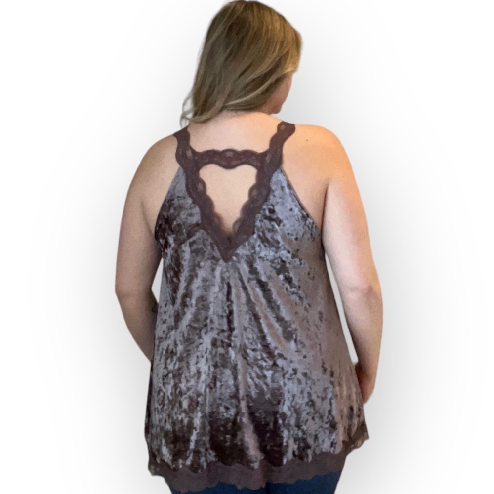 Velvet and Lace Top - Picture 2 of 6